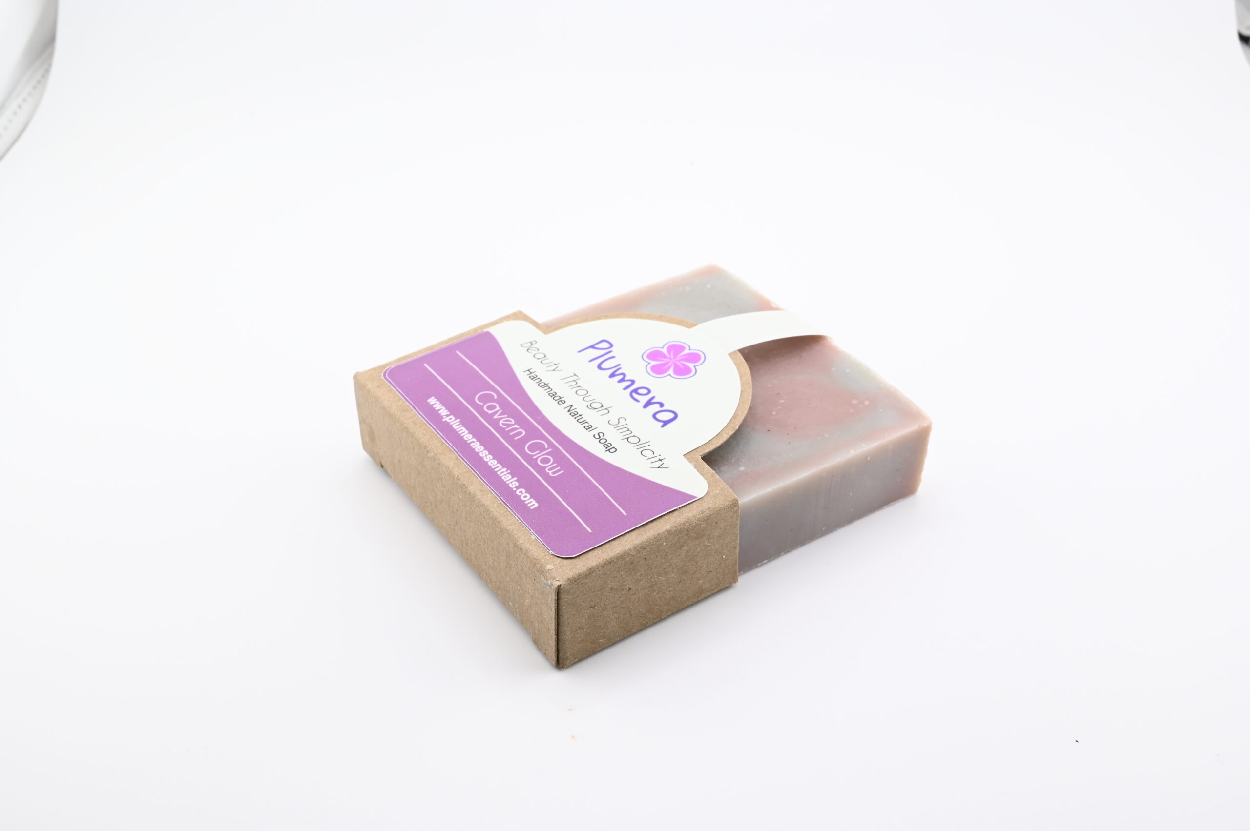 Packaged Cavern Glow handmade natural soap from Plumera Essentials