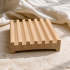Handcrafted red alder wood turret soap dish by Plumera Essentials