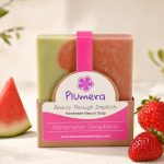 Watermelon Strawberry handmade soap by Plumera Essentials